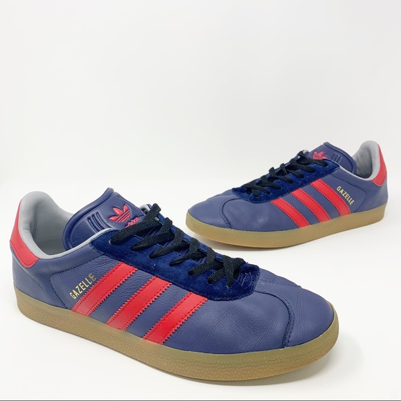 adidas gazelle red gum sole